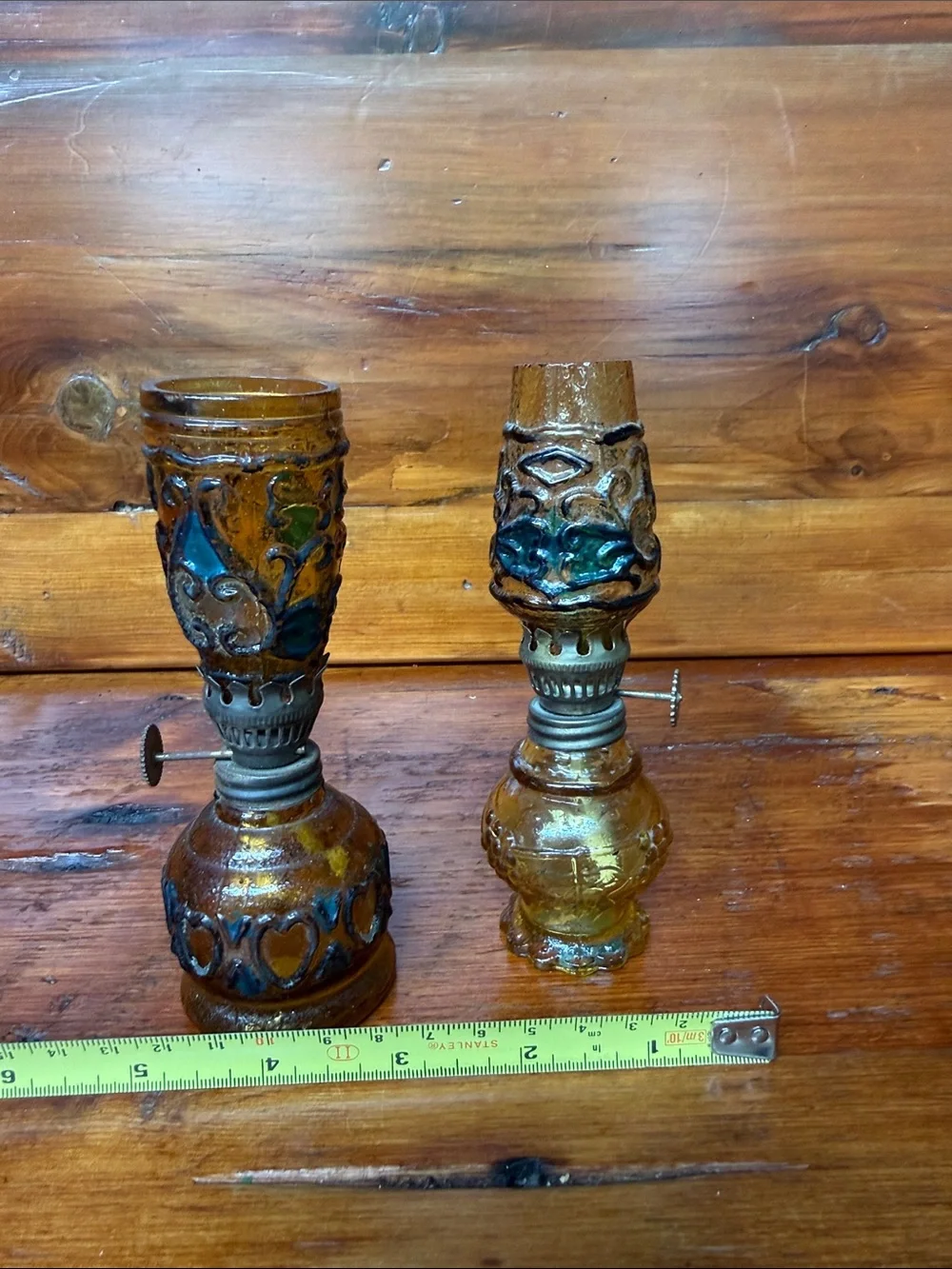 🕯️ 2 Sailboat Mini Oil Lamps 1960’s-1970’s